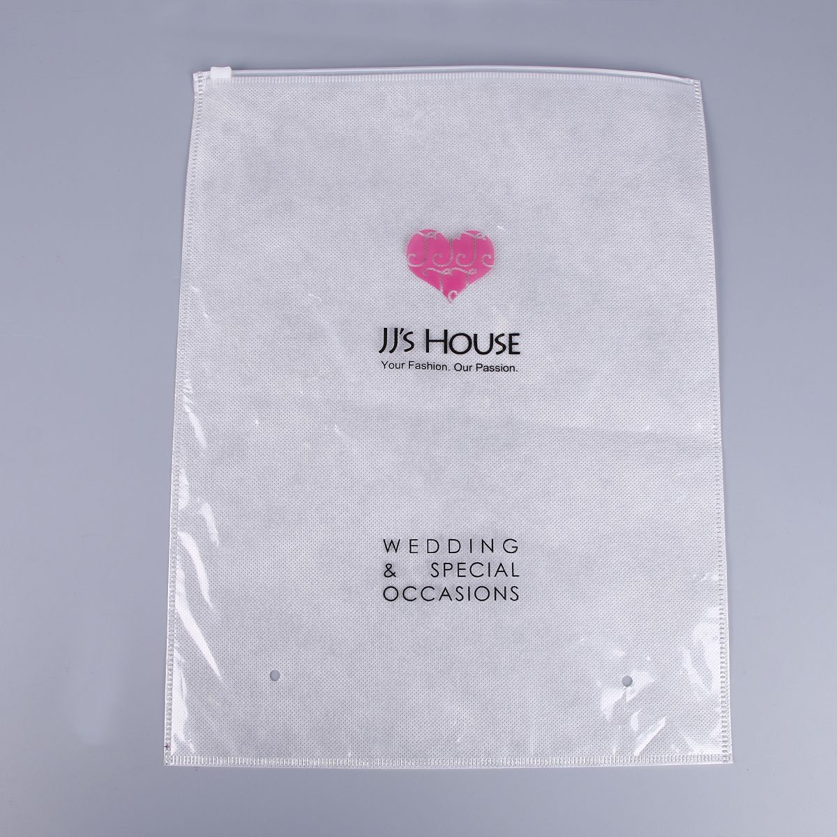  Non-woven bag with ziper 